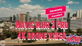 4K Drone Footage: Bird's Eye View of Germany Frankfurt - Relaxation Film With Peaceful Music 2022