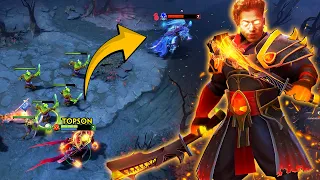 This is how AGGRESSIVE Topson is on his EMBER MID! 🔥