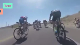 TOP 10 Falling in cycling  Падения в велоспорте   FunFailTop 2016