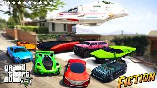 GTA 5 - Stealing Coolest Fictional CARS with Franklin! ( GTA V Real Life Cars #36)