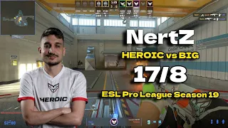 CS2 POV HEROIC NertZ (17/8) vs BIG (Nuke) @ ESL Pro League Season 19