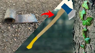 Forging a Traditional Axe from a Broken Truck Leaf Spring