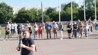 (2) Пікет За Святлану Ціханоўскую ў Магілеве | Пикет за Светлану Тихановскую в Могилеве. Часть 2