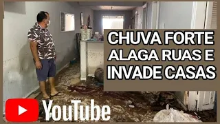 Chuva torrencial alaga avenidas, invade casas, e veículos são arrastados em Tianguá