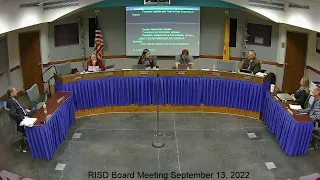 RISD Board Meeting September 13, 2022