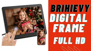 BRIHIEVY Digital Photo Frame  8 Inch WiFi IPS Touchscreen Full HD REVIEW