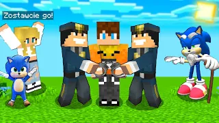 ZOSTAŁEM ARESZTOWANY PRZEZ POLICJE i RODZINE BABY SONIC w Minecraft!