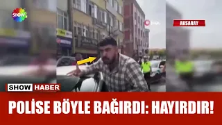 Arabayı polisin üzerine sürdü, racon kesti!