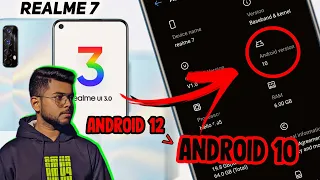 How to DOWNGRADE Realme 7 ANDROID 12 to ANDROID 10🔥