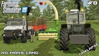 First GRASS SILAGE harvest with @kedex | No Mans Land - SURVIVAL | Farming Simulator 22 | Episode 8