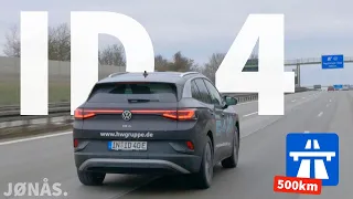VW ID.4 Langstreckentest - 120 und 140km/h auf der Autobahn (im Winter)