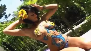 Nude Body Paint Compilation _ HD