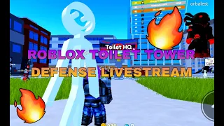 🔥🔴 ROBLOX TOILET TOWER DEFENSE LIVESTREAM TRYING TO GET UTS + QNA + GIVEAWAY + CARRYING PEOPLE!🔴🔥
