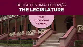 Budget Estimates 2021-2022 - Portfolio Committee No. 1 - 2 March 2022