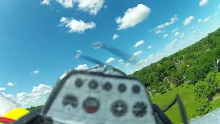 XK A280 P51 Mustang flying over 400 meters FPV with RadioMaster Zorro