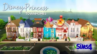 Disney Princess Townhomes For Rent Sims 4 Stop Motion Build | No CC