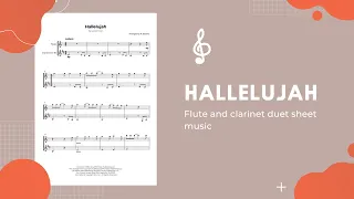 Hallelujah Flute and Clarinet Duet Sheet Music