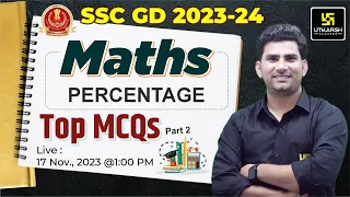 Percentage | SSC GD 2023-24 Maths | Top MCQs #2 | Percentage Tricks & Concept | Khan Sir
