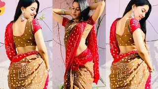 Mirnalini Ravi Hot Compilation | Mirnalini Ravi Sexy Video || Reels Saree Tiktok