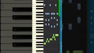 Футбольная Заставка  - Как играть на пианино #shorts #pianotutorial #synthesia