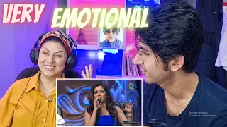 Reaction with mother to Shreya Ghoshal- Sun Raha Hai Na live- Indian singer🥰 ( ince bir ses)