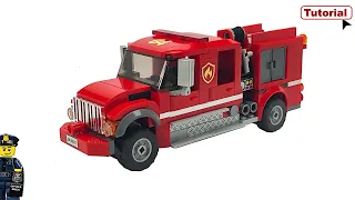 LEGO City Fire Brush Truck MOC FULL Tutorial