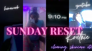 Sunday rest routine |Deep cleaning , planning,skincare,studying||