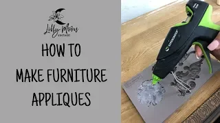 How to make an appliqué using a Hot Glue Gun