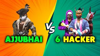 6 Hacker Pro Player vs Ajjubhai Best Clash Squad Gameplay - Garena Free Fire - Total Gaming.