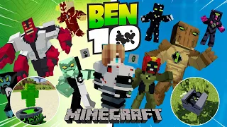 จะเป็นอย่างไร? ถ้ามีเหล่า "เบ็นเท็นเอเลี่ยน" ใน Minecraft!? (Ben 10) | Minecraft รีวิว Mod