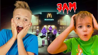I Caught Vlad and Niki Order Special Grimace Shake Happy Meal from McDonalds at 3AM!