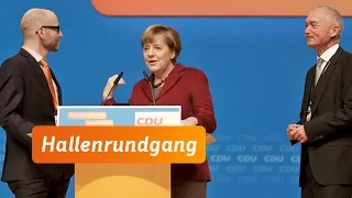 Angela Merkel in Karlsruhe: Erste Bilder und Töne