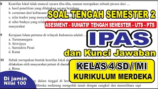 Latihan Soal Sumatif Tengah semester 2 IPAS Kelas 4 SD/MI & Kunci Jawaban Kurikulum merdeka -PTS/STS