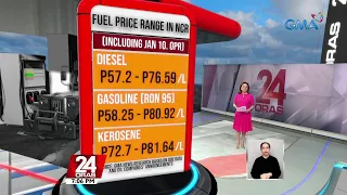 Diesel at kerosene, may higit P2 rollback; gasolina, may P0.75 tapyas sa presyo | 24 Oras