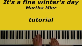 It's a fine winter's day Martha Mier tutorial
