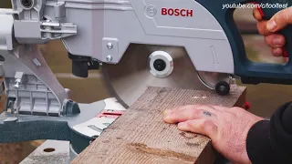 Bosch GCM 800 SJ 1250W Sliding mitre saw work demo