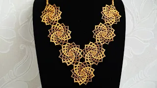 Necklace. Колье из бисера. МК