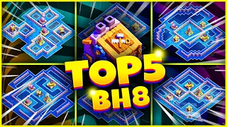 TOP 5 Best BH8 Trophy Base Links 2024 | NEW BUILDER HALL 8 Base, Clash of Clans