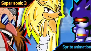 [Sprite animation] Sonic transforms into Super Sonic 3!