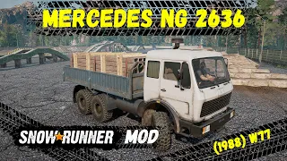 SnowRunner mod - Mercedes NG 2636 (1988) W77 | SnowRunner мод - Мерседес NG 2636 (1988) W77