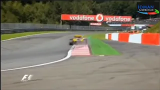 F1 2010 Belgium Petrov Crashes Azerbaijan TV