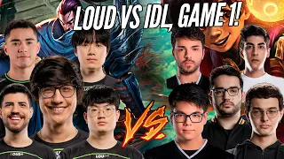 LOUD CBLOL VS ILHA DAS LENDAS, GAME 1, SHOWMATCH!