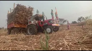 Arjun Mahindra 605 tractor shugar cane load🔥🔥