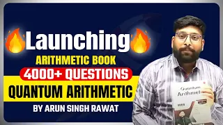 Quantum Arithmetic Book Launch 🔥| Complete Book on Quantitative Aptitude with 4000 +  New Questions