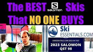 NOBODY BUYS These Skis Even Though THEY RULE: Salomon QST 98 Ski Essentials Review Reaction