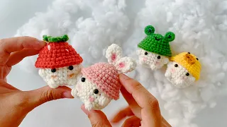 How to crochet Baby Mushroom 🍄 - Hướng dẫn móc bé nấm 🍄 siêu dễ thương. #moclentivi #mushroom