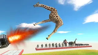 Turbine Blows Primates and Mammals Into the Distance - Animal Revolt Battle Simulator