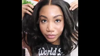 It's a 100% glueless lace frontal wig for beginners! Perfect install and no skills needed | Hairvivi