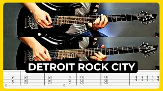 Detroit Rock City - Kiss | Tabs | Guitar Lesson | Cover | Solo | Tutorial | All Guitar Parts