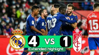 Real Madrid vs Granada 4-1 Highlights & Goals 2022 HD